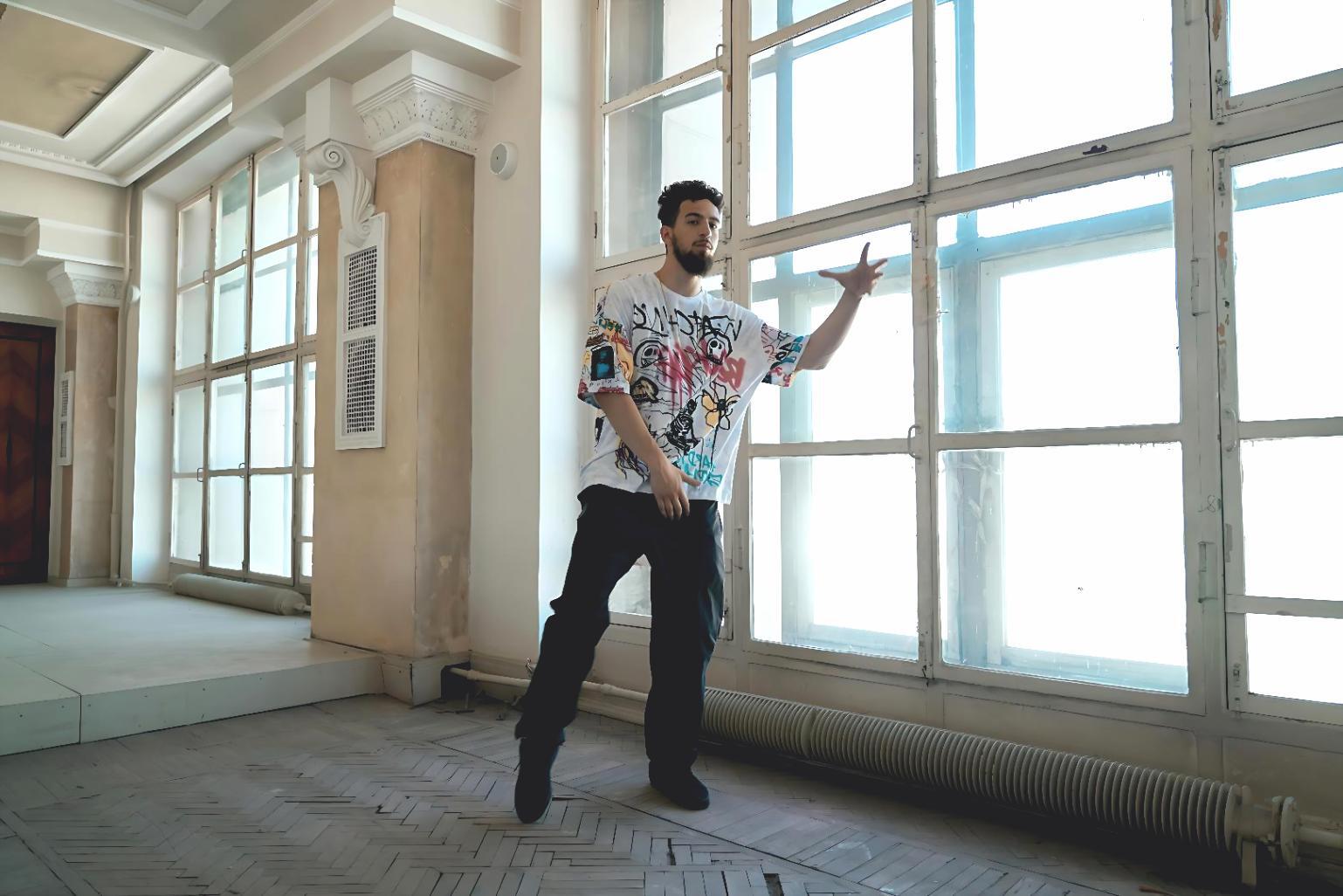 Professionelle Ballettprobe im Studiosalon